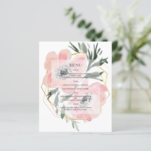 予算エレガントなウェディングメニュー。 (スタンド正面)