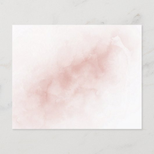 予算エレガントな結婚式サンキューカード。 (裏面)