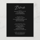 予算エレガントを全モダンて黒塗りす結婚る チラシ (裏面)