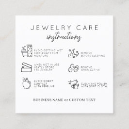 予算エレガントジュエリー気に指示 スクエア名刺