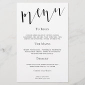 予算エレガントスクリプト任意の色のメ結婚ニュー (正面)