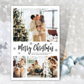 予算エレガントタイポグラフィコラージュクリスマスカード