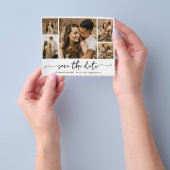 予算エレガントタイポグラフィコラージュ日付の保存 チラシ (手)