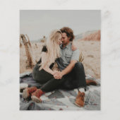 予算エレガントタイポグラフィ写真の保存日付 チラシ (裏面)