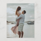 予算エレガントタイポグラフィ写真の保存日付 チラシ (裏面)