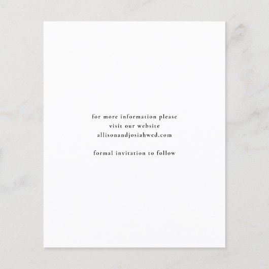 予算エレガントタイポグラフィ結婚写真救のThe (裏面)