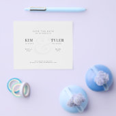 予算エレガントタイポグラフィ結婚式の日付の保存 チラシ (シングル)