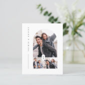 予算エレガントタイポグラフィ3写真の結婚式の招待 (スタンド正面)