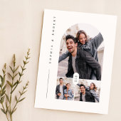 予算エレガントタイポグラフィ3写真の結婚式の招待