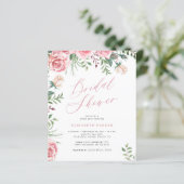 予算エレガントフローラのブライダルシャワー招待 (スタンド正面)