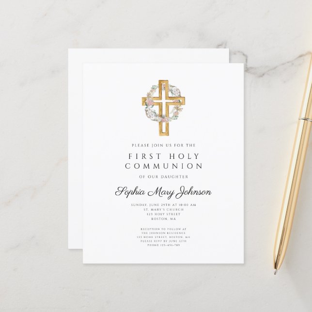 予算エレガントフローラリースクロス第1聖域 (正面/裏面インサイチュ)