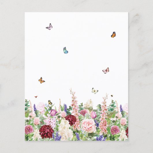 予算エレガントフローラ引っ越し祝いパーティーパーティー (裏面)