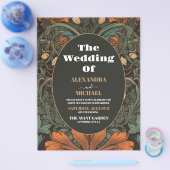 予算エレガントフローラ結婚アールヌーボー チラシ (シングル)