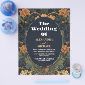 予算エレガントフローラ結婚アールヌーボー チラシ (シングル)