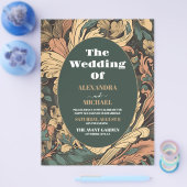 予算エレガントフローラ結婚アールヌーボー チラシ (シングル)