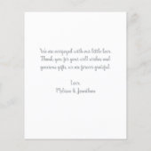 予算エレガントベビーフォトコラージュ誕生 (裏面)