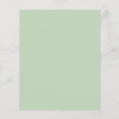 予算エレガントユーカリ葉の日付の保存 (裏面)