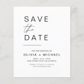 予算エレガント写真モダンを保存 (裏面)