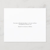 予算エレガント名写真結婚式の日付の保存 (裏面)