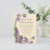 予算エレガント披露宴招待状 インビテーションポストカード (スタンド正面)