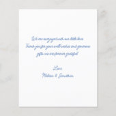 予算エレガント新生児4 Photo Thank You誕生 (裏面)