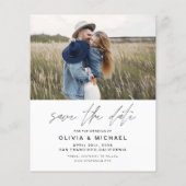 予算エレガント日付の手書き写真の保存 (裏面)