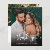 予算エレガント書道の写真結婚に感謝 (正面/裏面)