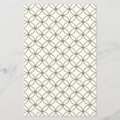 予算エレガント白黒ライン結婚式の招待 (裏面)