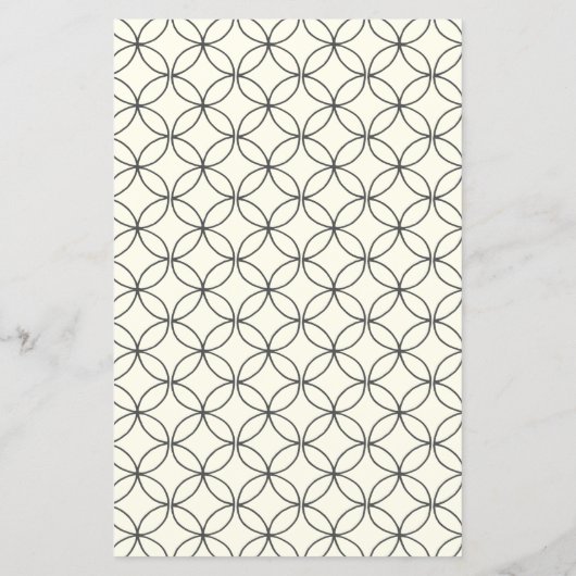 予算エレガント白黒ライン結婚式の招待 (裏面)