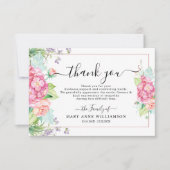 予算エレガント花葬儀サンキューカード サンキューカード (正面)