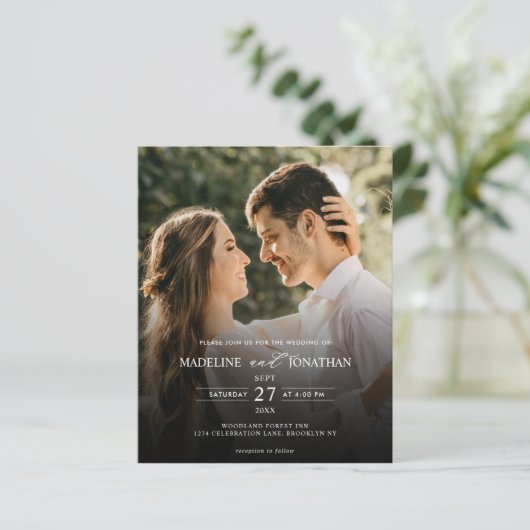 予算エレガント2写真QRコードすべて結婚の (スタンド正面)