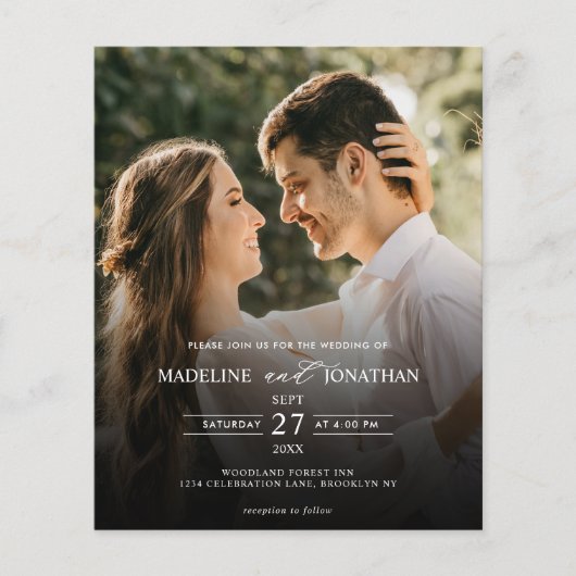 予算エレガント2写真QRコードすべて結婚の (正面)