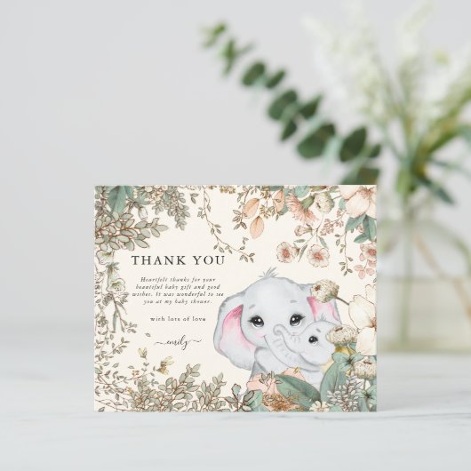 予算エレファントクリーム赤ちゃんシャワーありがとう (スタンド正面)