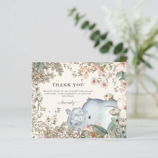 予算エレファントツインズクリームベビーシャワーありがとう (スタンド正面)