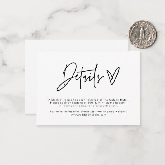 予算エンクモダンロージャカーミニマルド詳細カード ノートカード (正面/裏面インサイチュ)