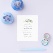 予算オリーブの枝結婚の葉の発表 チラシ (シングル)