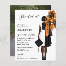 予算オレンジ色の写真彼女はそれを卒業した