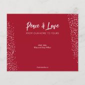 予算オーナメントメリークリスマスホリデーカード (裏面)