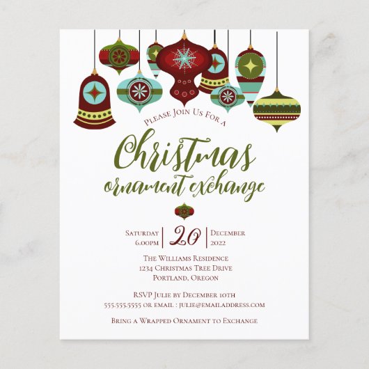 予算オーナメント交換パーティーレトロバウブル (正面)