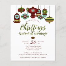 予算オーナメント交換パーティーレトロバウブル