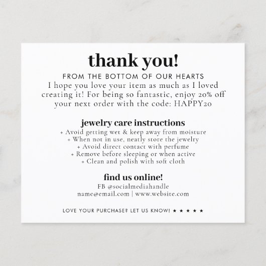 予算オープンスマイル楽しむジュエリー気にビジネス (裏面)