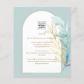 予算オールインワンシーグラスゴールドリーフセージウェディング チラシ (裏面)