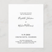 予算カスタムのペットフォトドッグ結婚式の日付を保存 (裏面)