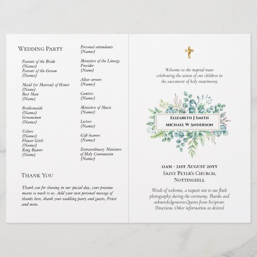 予算カソリッ結婚クの初期の大規模プログラム大規模 チラシ (正面)