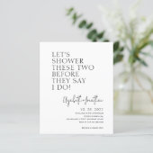 予算カップルのシャワー前に彼らは私がブライダルすると言う (スタンド正面)