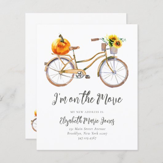 予算カボチャひまわり自転車移動 (正面/裏面)