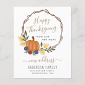 予算カボチャリースの新住所のお知らせ (正面)