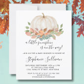 予算カボチャ小さなベビーシャワー招待状