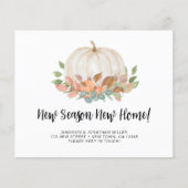 予算カボチャ秋移動案内カード (正面)