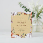 予算カボチャ結婚フローラのQRコード招待状 (スタンド正面)